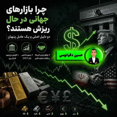 چرا بازارهای جهانی در حال ریزش هستند؟ تحلیل دو دلیل اصلی و یک عامل پنهان